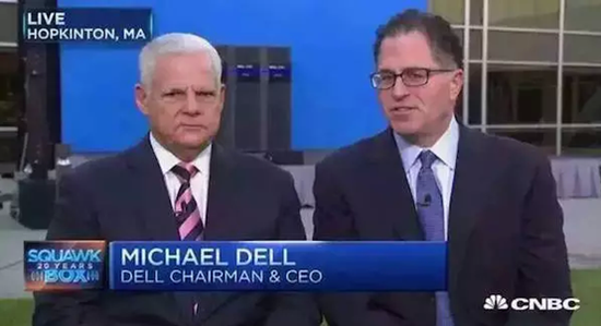 CNBC¶УEMCϯִйJoe Tucci()࣬ϯִйMichael Dell()Եһɡ